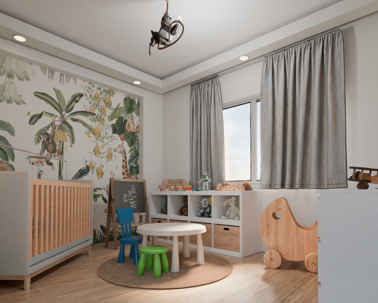 Chambre bébé doux et fonctionnel Chambre bébé doux et fonctionnel